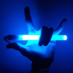 EDM Festival glowing hand hand